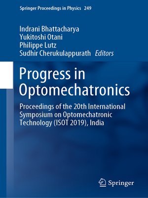 cover image of Progress in Optomechatronics